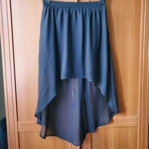 Forever 21 Black High-Low Skirt